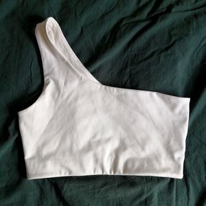 Girlfriend collective one shoulder sports bra